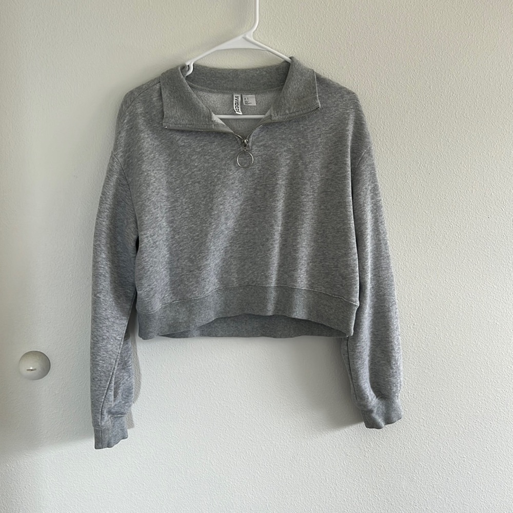 h&m half zip up